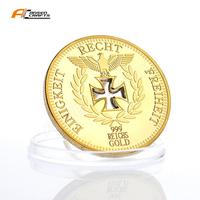 Germary Reichsbank 1888 Or Planté Souvenir Métal Ancienne Pièce Euro Or