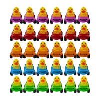Canard de bain écologique en gros pour bébés, jouet flottant personnalisé en caoutchouc jaune, mini canard de salle de bain fantaisie pour garçons et filles