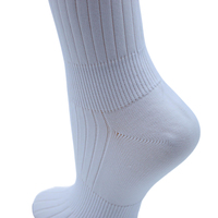 Chaussettes de sport unisexes personnalisées, hauteur genou, tricotées, en coton/spandex/polyester écologiques, respirantes, antibactériennes, anti-transpiration