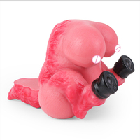 Masturbateur Fantasy en forme de fesses de cheval avec queue, en silicone platine, à un canal, jouet de plaisir pour homme, type poche vaginale en forme de fesses d'animal