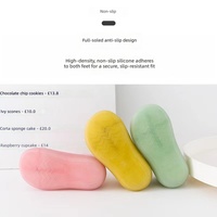 Chaussons-chaussettes antidérapants pour bébé, semelle souple en caoutchouc, premiers pas, tricotés et respirants, pour garçons et filles