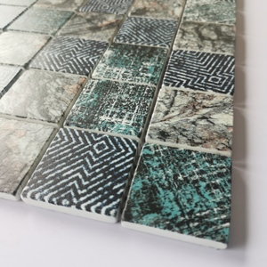 Adesivi per Piastrelle a Mosaico Stampati a Getto d'Inchiostro 6mm, Parquet Minimalista Quadrato in Marmo per Bagno <span class=keywords><strong>e</strong></span> Cucina, Rivestimento per Pavimenti <span class=keywords><strong>e</strong></span> Pareti - Product Image 4