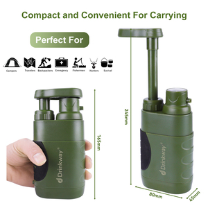 0.01 Micron 4-giai đoạn Máy lọc nước bơm tay Lọc nước cho trường hợp khẩn cấp đi du lịch cắm trại Survival Máy lọc nước - Product Image 4