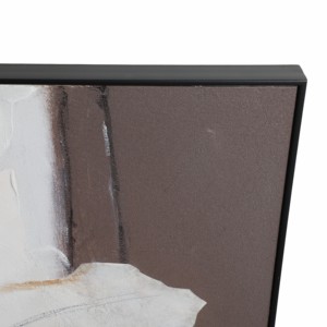 Quadro Moderno Astratto con Cornice Quadrata, Arte su Tela Testurizzata per Arredamento Casa e Soggiorno - Product Image 5