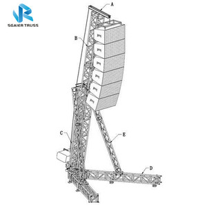 Professional Aluminum Heavy Duty Stand <strong>Line</strong> <strong>Array</strong> Speaker <strong>Tower</strong> Truss for Sound System - Product Image 4