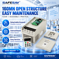 Variateur de fréquence SAFESAV avec unité de freinage intégrée, panneau d'affichage LED et cinq sources de fréquence pour machines textiles