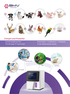 BMV XD115 Pro analyseur de sang 5 parties automatisé Offre Spéciale pour animaux de compagnie équipement de test d'hématologie précis vétérinaire réutilisable - Product Image 4