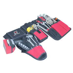 Sac de ceinture d'<span class=keywords><strong>outils</strong></span> rembourré pour tablier de <span class=keywords><strong>charpentier</strong></span> en Polyester 600D avec pochette de support de perceuse - Product Image 5