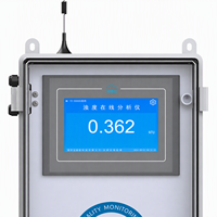 Analyseur en ligne de turbidité laser, capteur de turbidité d'eau à faible plage, système anti-mousse, RS485 Modbus pour usine d'eau potable