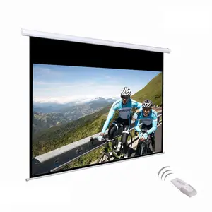 84-inch 4:3 motorized projection screens Professional Electric Projector Screen with remeote controller Good Price