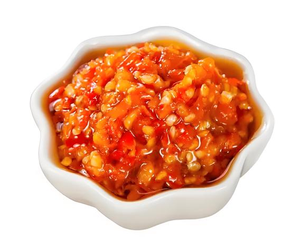 Sauce au <span class=keywords><strong>riz</strong></span> à l'ail frais instantanée en gros en bouteille de verre, végétalienne, pour adultes, assaisonnement au homard pour tremper dans le fondue - Product Image 1