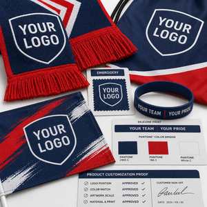 Kit de Supporter de Football Personnalisé avec Écharpe, Drapeau, Bracelet et Sac Cadeau avec Logo - Product Image 4