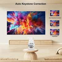 Proyektor LCD LED Mini Full HD HTP A86 1080p/720p Android 150 ANSI Lumens Speaker Stereo HIFI Lampu Portabel untuk Rumah dan Bisnis
