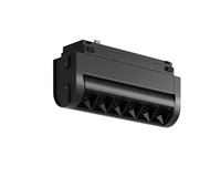 Corps en aluminium magnétique circulaire monté en surface mince noir blanc rotatif 6W 12W 18W 24W éclairage sur rail linéaire réglable