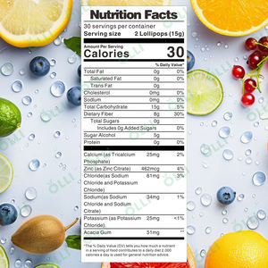 Olli OEM อมยิ้มอิเล็กโทรไลสำหรับผู้ใหญ่อาหารเสริมกีฬาโภชนาการที่มีน้ำตาลเพิ่มความชุ่มชื้นและการเจริญเติบโตของกล้ามเนื้อ - Product Image 2