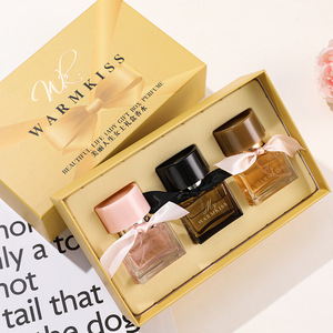 Collection de parfums 3-en-1 de taille standard premium pour femmes, flacon de parfum élégant enveloppé de cuir rouge, vaporisateur de voyage portable, coffret cadeau - Product Image 6