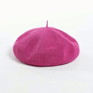 Nouvelle Arrivée 2025 – Chapeau Béret en Lin Tricoté Respirant pour Femme, Tendance Printemps-Été, Idéal pour Voyages en Plein Air, Plage et Style Décontracté, Chapeau de Soleil Type Peintre - Product Image 4