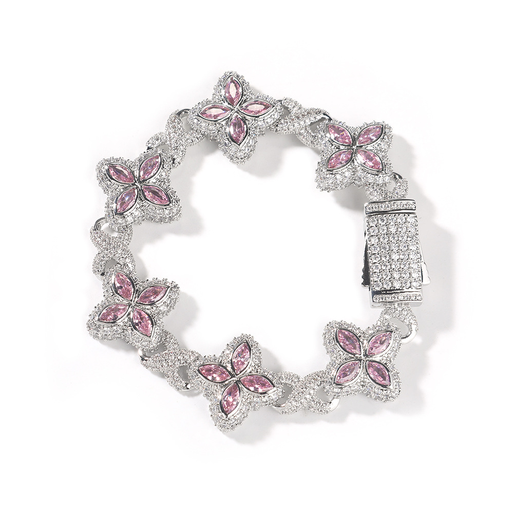 Zircone rosa argento