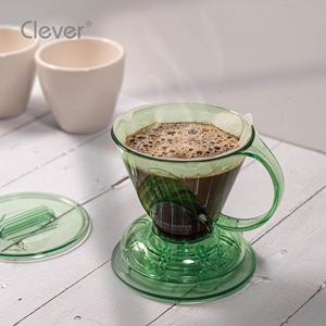Jarra de Plástico Transparente Verde Superior de 300 ml, Forma Trapezoidal, para Servicios de Catering, para Verter Café - Product Image 4