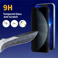 3 Packs de protection d'écran 9H Dureté pour iPhone 15 16 17 Pro Max Plus Film anti-espion en verre trempé