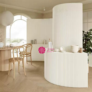 Yicheng Beauty gros papier carré et rond cloison écran bureau entrée cloison papier cloison avec des prix bon marché - Product Image 1