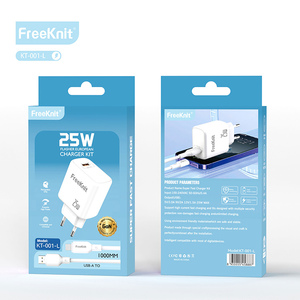 Câble de données QC3.0 EU Prot 1m pour <span class=keywords><strong>iPhone</strong></span> USB-A Adaptateur secteur 25W avec <span class=keywords><strong>chargeur</strong></span> mural à charge rapide <span class=keywords><strong>Chargeur</strong></span> de téléphone portable PD - Product Image 1