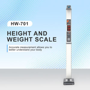 Balance de pesée et de mesure de la taille pour <span class=keywords><strong>centre</strong></span> médical, machine de mesure de la taille et du poids à ultrasons multilingue - Product Image 1