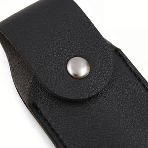 Pu Leather Keychain Portable Holder With <b>Key</b> <b>Ring</b> for Travel Slim Lipstick Sleeve Storage Pouch - Product Image 4