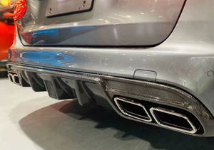Labio difusor de parachoques trasero de fibra de carbono estilo C63 SD para <span class=keywords><strong>Mercedes</strong></span> Benz Clase C W205 C43 Kit de carrocería - Product Image 6