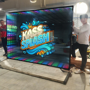 Tùy chỉnh lớn 3D logo Infinity Gương đèn neon hình lục giác và hình chữ nhật phong cách cho văn phòng và cửa hàng trang trí công ty nhà - Product Image 1