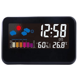 Cá nhân giám sát trong nhà nhà môi trường xung quanh kỹ thuật số Dự báo thời tiết trạm Đồng hồ để bán - Product Image 6