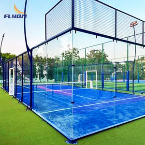 Venta Directa de Fábrica: Pista de Pádel Panorámica Completa con Césped Artificial y Estructura de Acero - Product Image 1