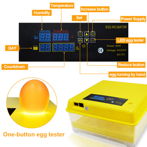 Tolcat Professionele Automatische Controle Incubator 98% Uitkomstpercentage <span class=keywords><strong>Led</strong></span> Licht Dual Power Ei Incubator Machine