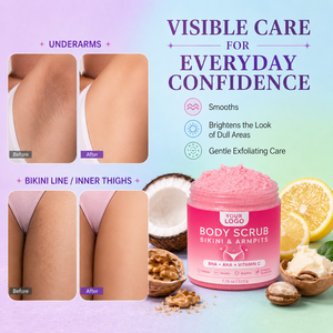 Natural <b>Body</b> Exfoliating Care Smooth Skin Improves Rough Dry Uneven Skin With BHA Vitamin C Essence Sensitive Skin Bikini <b>Scrub</b> - Product Image 2