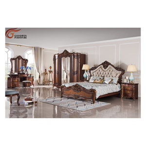 ราคาดีสไตล์อิตาลีโบราณในร่มชุดเฟอร์นิเจอร์ห้องนอนอุปกรณ์เสริมเตียงคิงไซส์ <span class=keywords><strong>GD19</strong></span> - Product Image 1