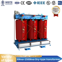 Trasformatore Trifase di Alta Qualità da 380V a 220V, Bobina in Rame 200kVA, Tipo a Secco, 50Hz per Alimentazione Elettronica