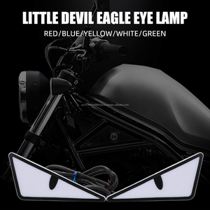 Lumière de plaque d'immatriculation de moto étanche, modification yeux de démon, accessoires décoratifs universels, éclairage de véhicule - Product Image 1