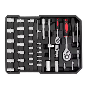 Kit d'outils de réparation 399 pièces, grande clé à double ouverture, étui rigide noir, acier au chrome-vanadium, personnalisation OEM - Product Image 3