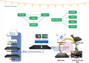 Convertisseur numérique IP vers IP UDP vers HTTP/HLS/RTMP/SRT Transcodeur Streaming de chaînes gratuites en direct - Product Image 6