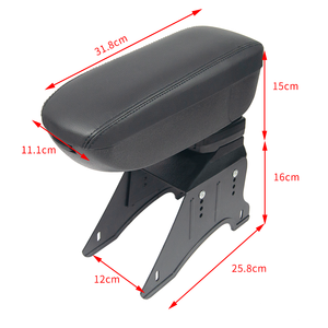 Reposabrazos Universal Multifuncional para Automóvil, Base de Metal, Consola Central Ajustable con Almacenamiento - Product Image 1