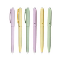 Stylo gel effaçable en plastique 0,7 mm, écriture fluide, logo personnalisable, adapté aux examens scolaires et à l'utilisation au bureau.