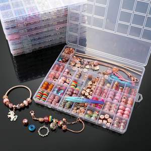 <span class=keywords><strong>Kit</strong></span> de <span class=keywords><strong>fabrication</strong></span> de <span class=keywords><strong>bracelet</strong></span> en alliage avec perles à trous extra-larges et cordon élastique pour des bijoux DIY faciles, parfait pour les fournitures d'artisanat - Product Image 1