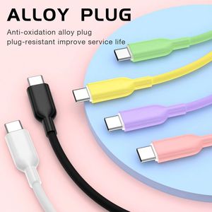 Câble USB <span class=keywords><strong>V8</strong></span> Micro USB Type-C en silicone souple à charge rapide pour Android et iPhone – Vente en gros - Product Image 4