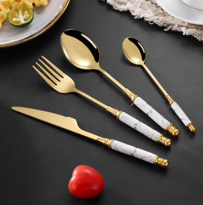 DFC0136 European Vintage Coffee Spoon Stainless Steel Small Spoon Fruit <b>Fork</b> Delicate <b>Dessert</b> Spoon Afternoon Tea Stirring Spoon - Product Image 2