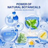 Sérum capillaire au peptide GHK-Cu, peptides de cuivre pour la croissance des cheveux, sérum léger pour le traitement du cuir chevelu, sérum fortifiant les racines, huile capillaire