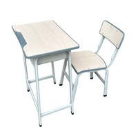 Pupitres scolaires en métal pour élèves du primaire avec chaises, mobilier scolaire pour salles de classe, salons, chambres à coucher