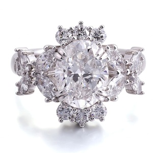 Anillo Personalizado Fino, Certificado IGI, Oro Real de 14K, Anillo de Compromiso con Diamante de Laboratorio, Joyería de Lujo, Anillo con Diamante Cultivado en Laboratorio de Corte Ovalado - Product Image 2