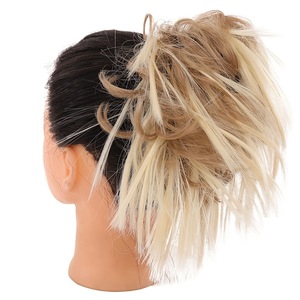 Moños rizados despeinados con efecto peluca, accesorios para el cabello de aspecto natural para mujer, para uso diario y festivales - Product Image 6