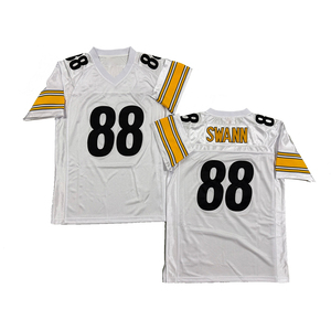 Camiseta de Rugby Estilo Vintage para Hombre, Cosida, Dermontti Dawson, Antonio <span class=keywords><strong>Brown</strong></span>, Harrison, <span class=keywords><strong>Joe</strong></span> Greene, John Stallworth, Heath Miller, Tallas S-3XL - Product Image 3