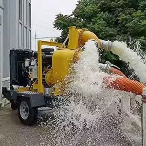 Pompe à eau diesel mobile de haute qualité et robuste avec remorque pour l'irrigation agricole - Product Image 6